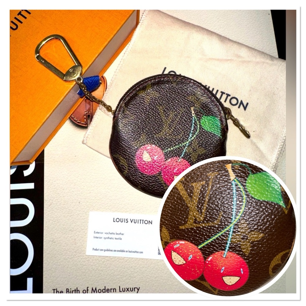 🍒Louis Vuitton Cherries Cerises Round Coin purse